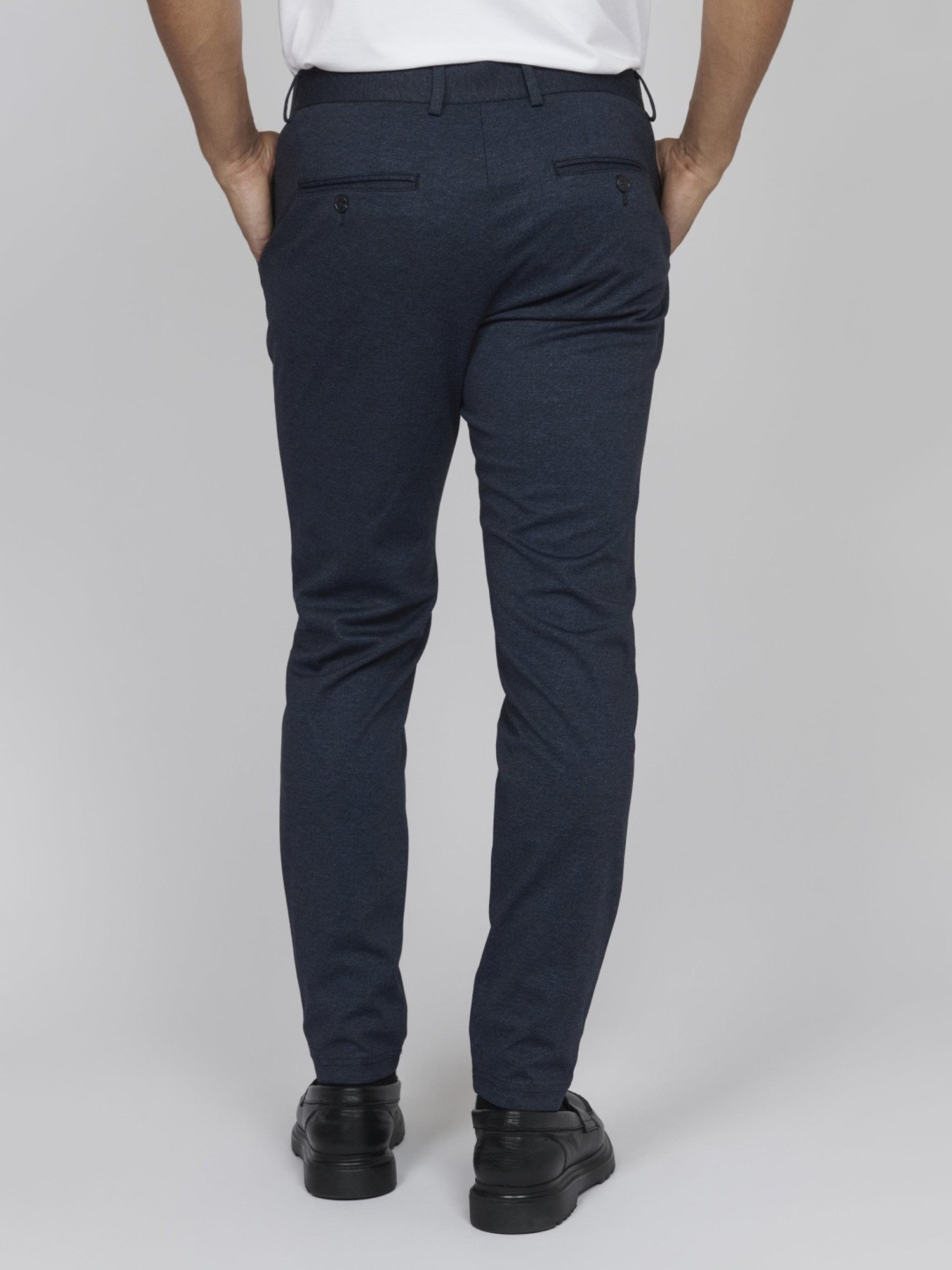 Matinique Blue Straight Fit Trousers