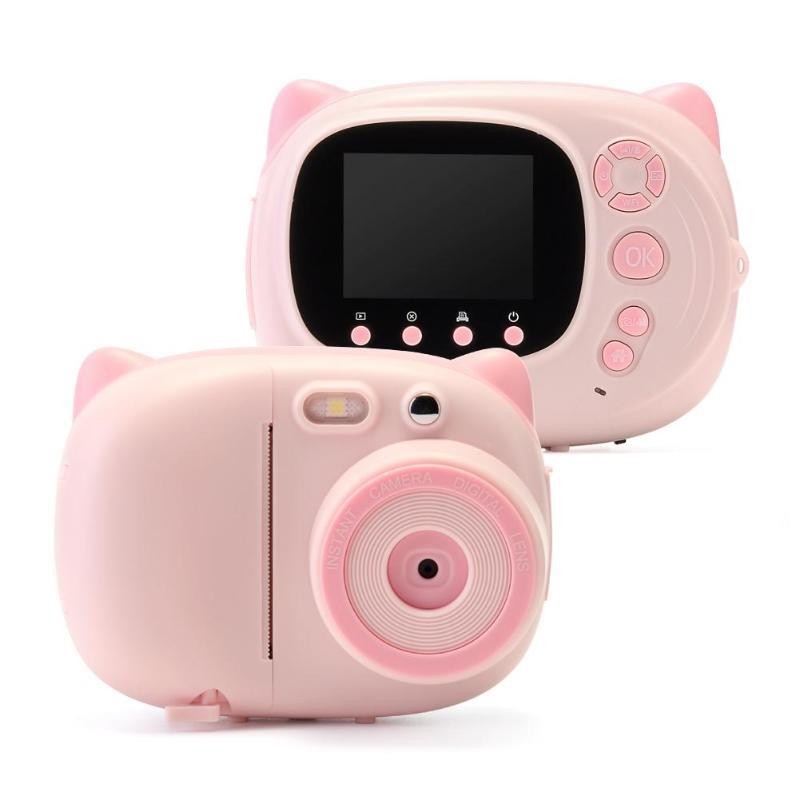 WiFi 1080P Children Mini Cute Digital Camera DIY Photo Printing Video Recorder Camcorder Kids Big Head Sticker