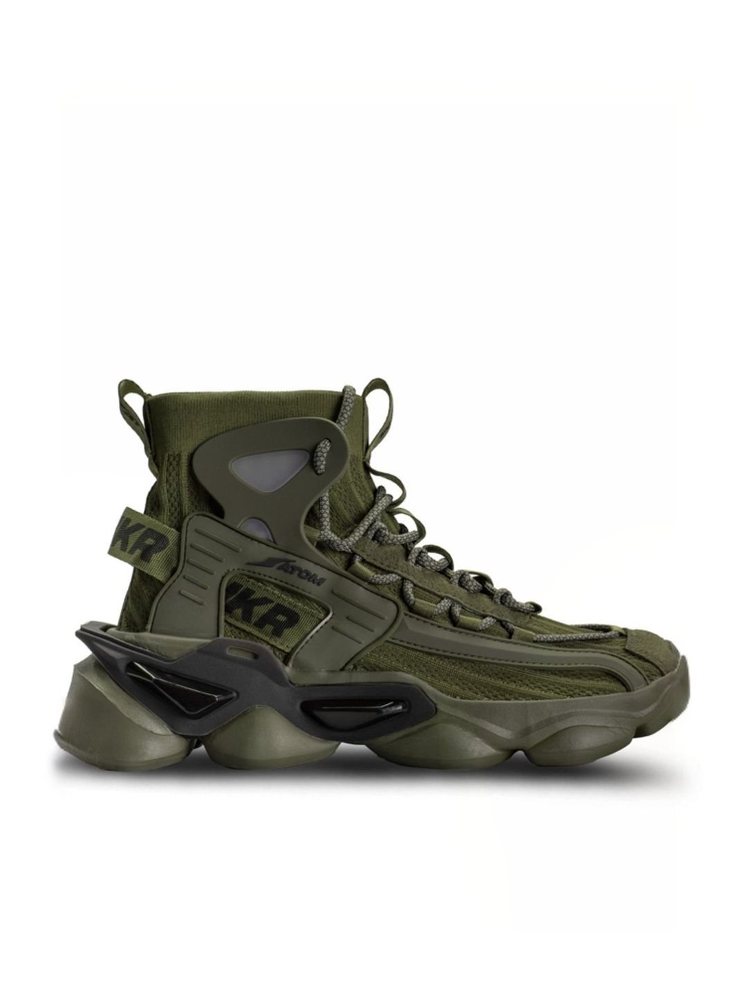 Atom Men's Gansta1 Olive Running Shoes