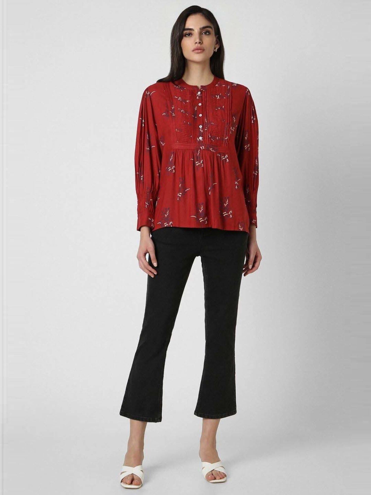 Van Heusen Red Printed Tunic