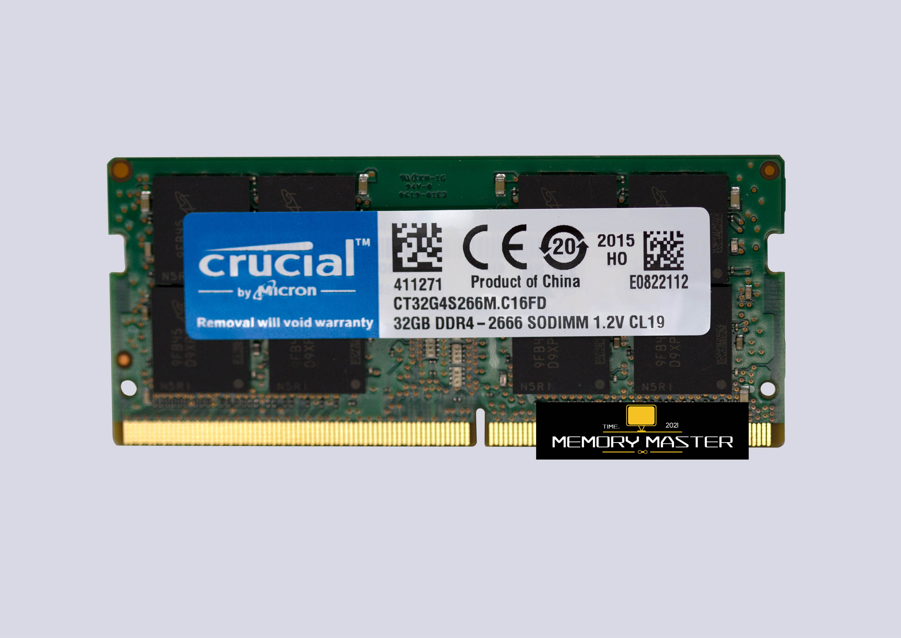 Crucial 32GB 260-Pin DDR4 - 2666 Mhz SODIMM PC4-21300 Laptop Memory RAM CL22 CT32G4S266M.C16FD NEW