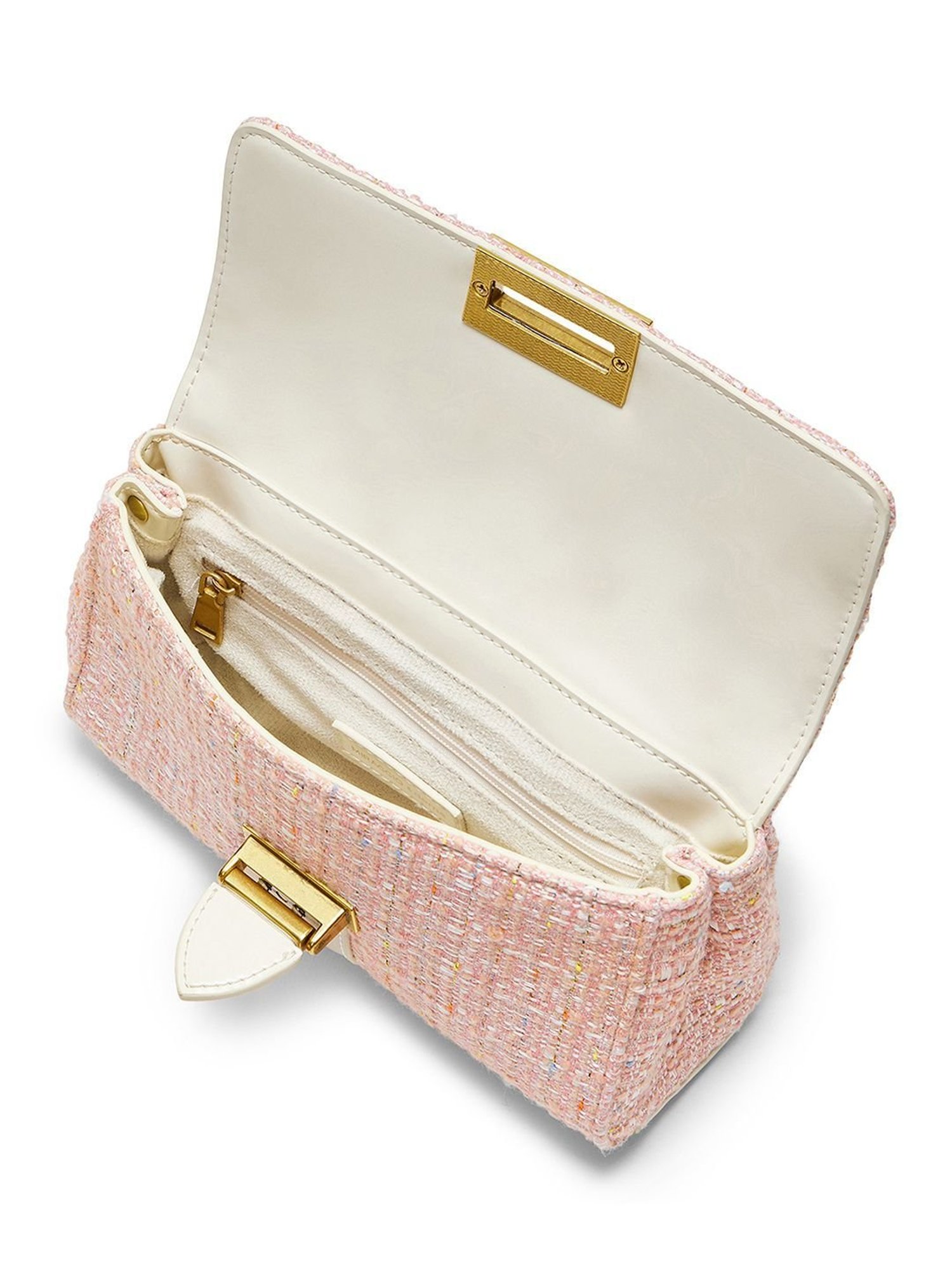 Miraggio Estelle Pink Small Textured Cross Body Bag