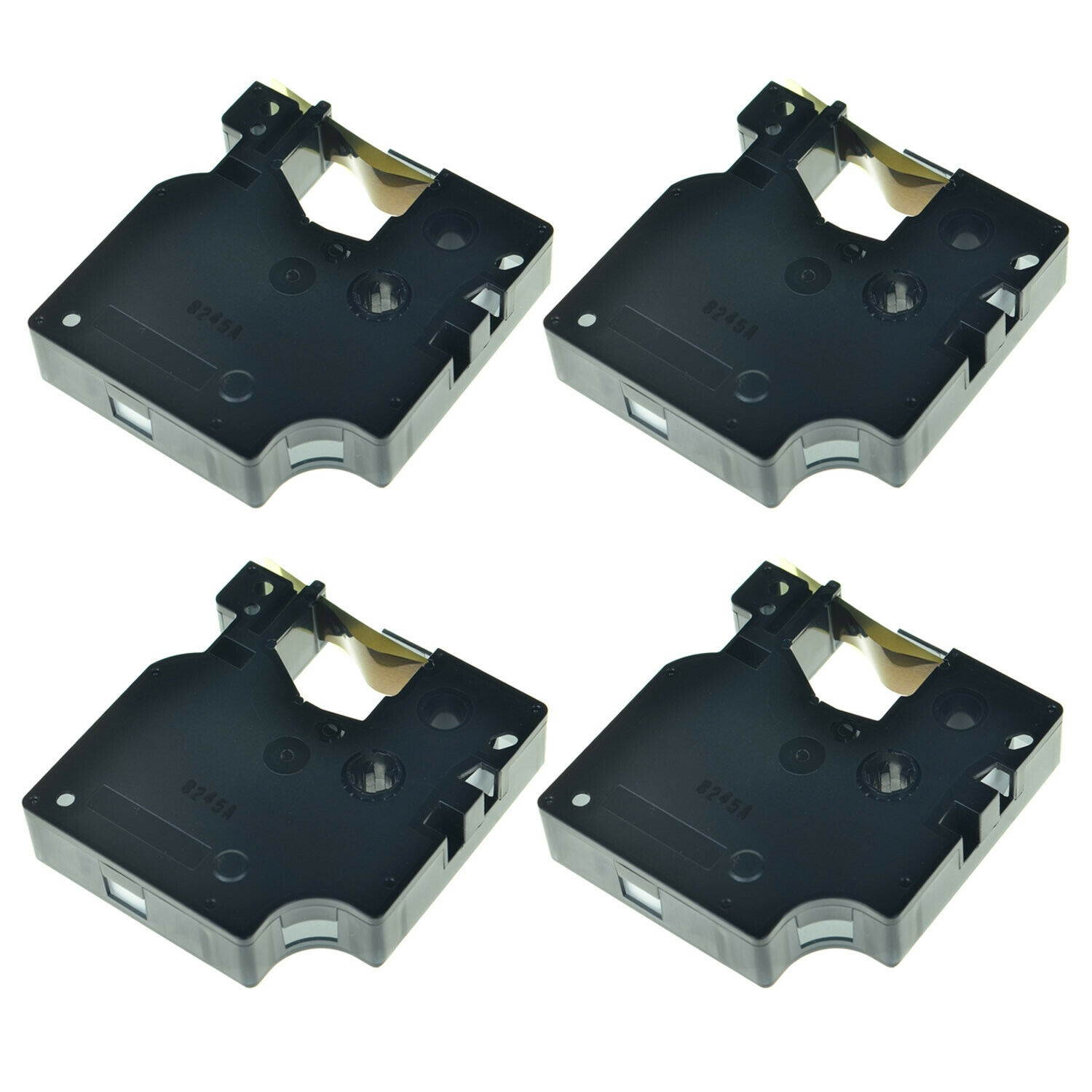 4PK Black on Gold Label Tape 1/2" For DYMO D1 45023 LabelManager 160 450D