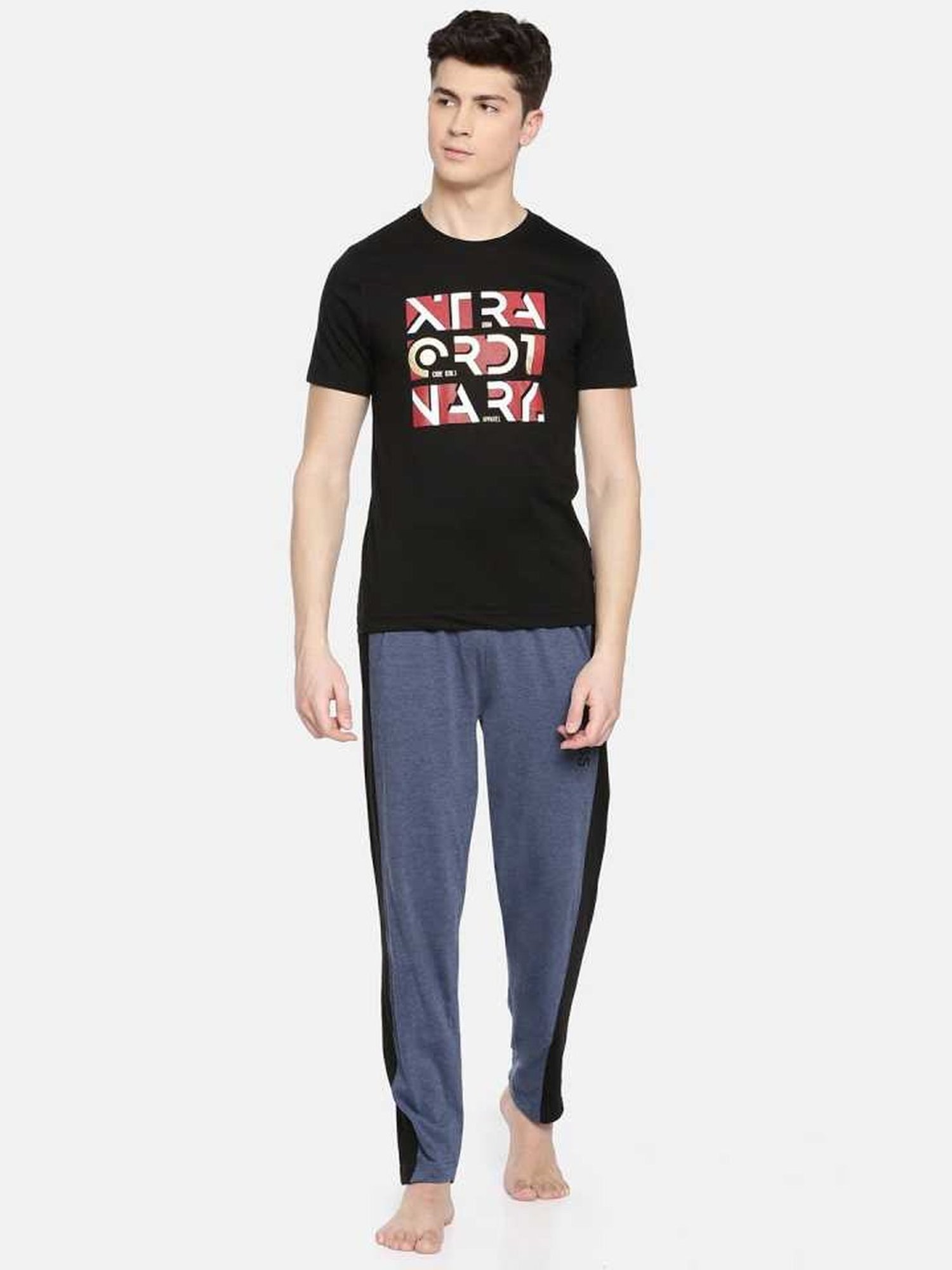 Dollar Black Regular Fit Printed T-Shirt