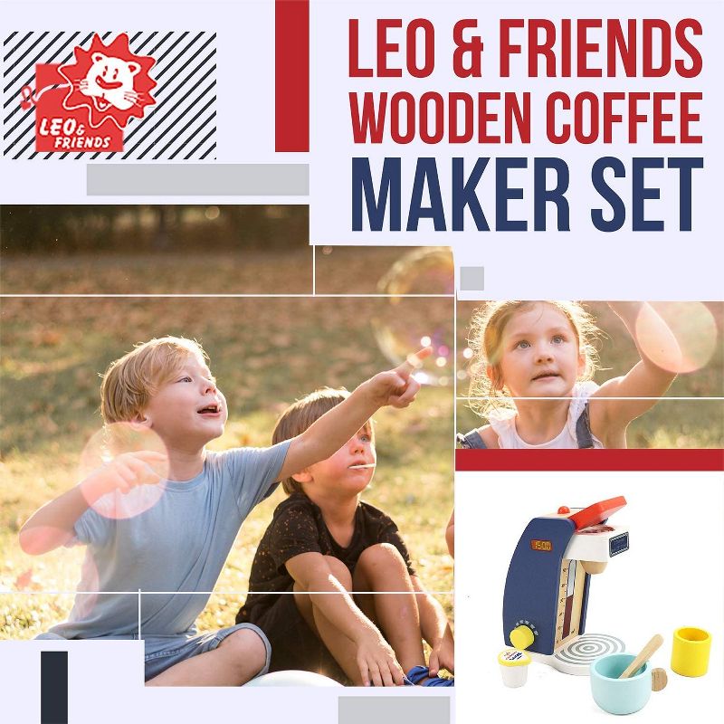 Melissa & Doug Stir and Serve Cooking Utensils (7pc) - Stainless Steel and Wood