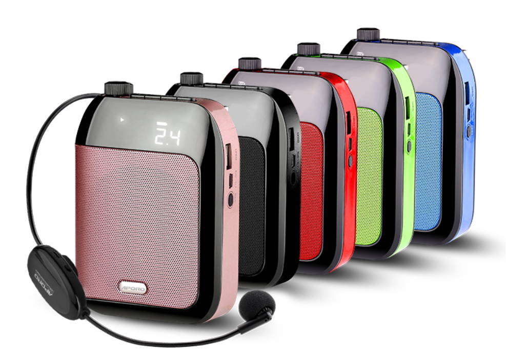 15W Details about Portable Wireless Voice Amplifier Fr Teaching Guiding Speaker+Headset Microphone 10 hours of endurance RED