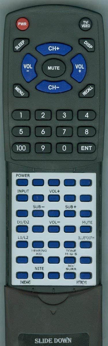 Replacement Remote Control for HITACHI HSB40B16, X480445, HSB32B26