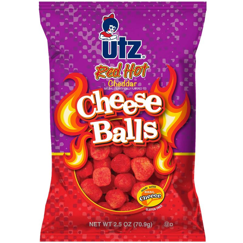 Utz Red Hot Cheese Balls - 2.5oz