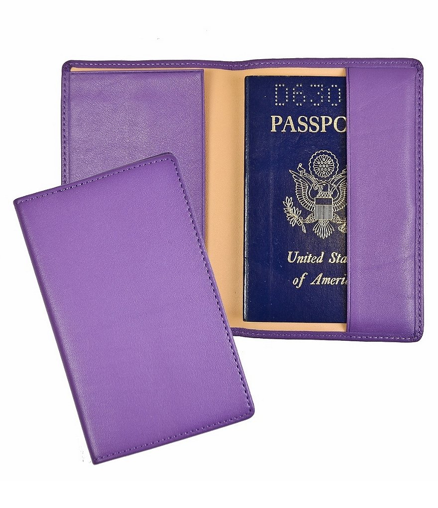 ROYCE New York Leather RFID-Blocking Passport Case