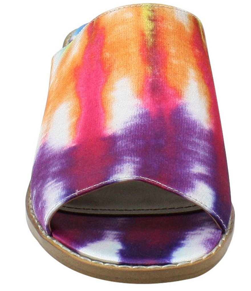 J. Renee Cassio Tie-Dye Jute Block Heel Slides