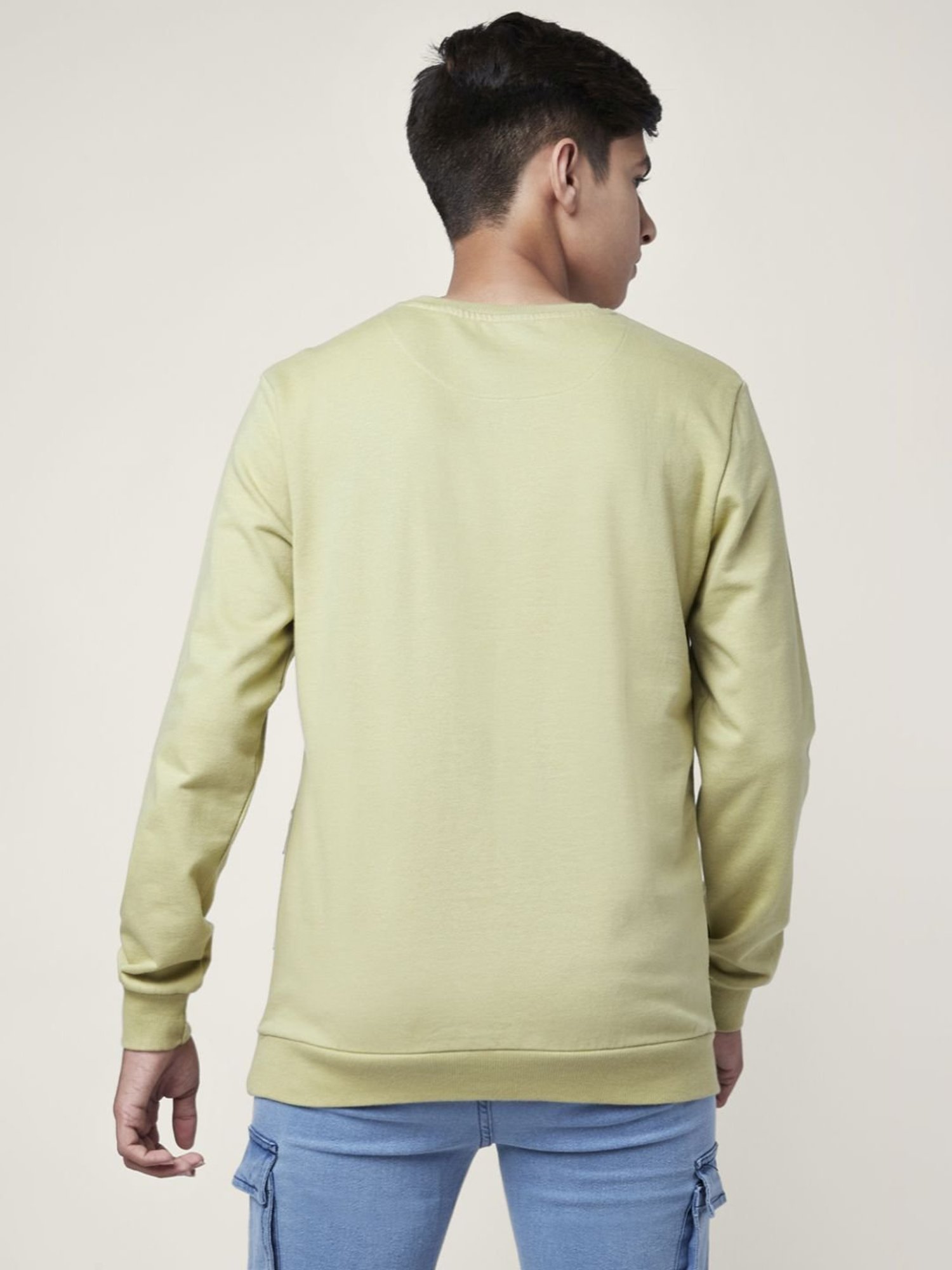 Coolsters by Pantaloons Kids Khaki Cotton Printed Full Sleeves Sweatshirt