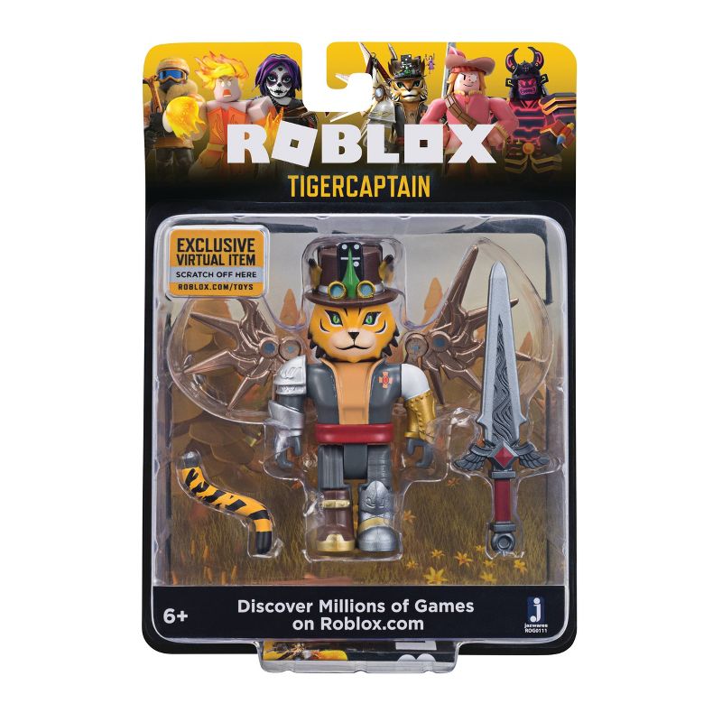 Roblox Celebrity Collection - TigerCaptain Figure Pack (Includes Exclusive Virtual Item)