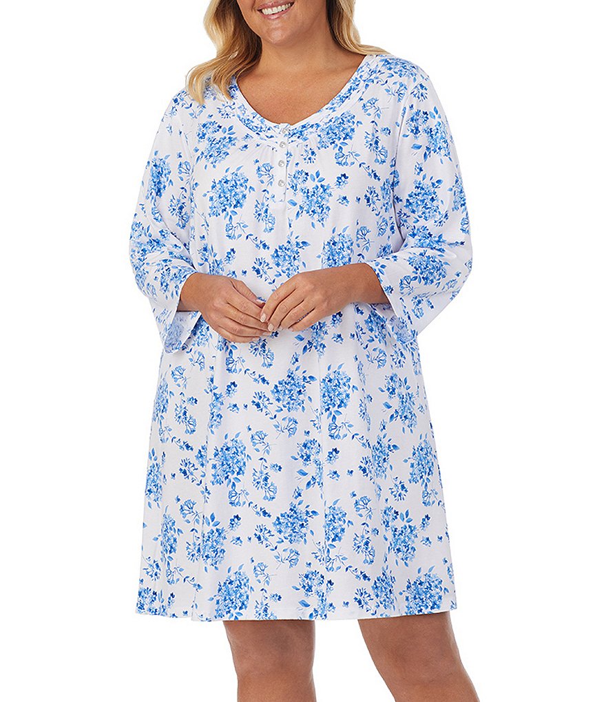 Rya Plus Darling Scoop Neck Charmeuse & Lace Solid Chemise