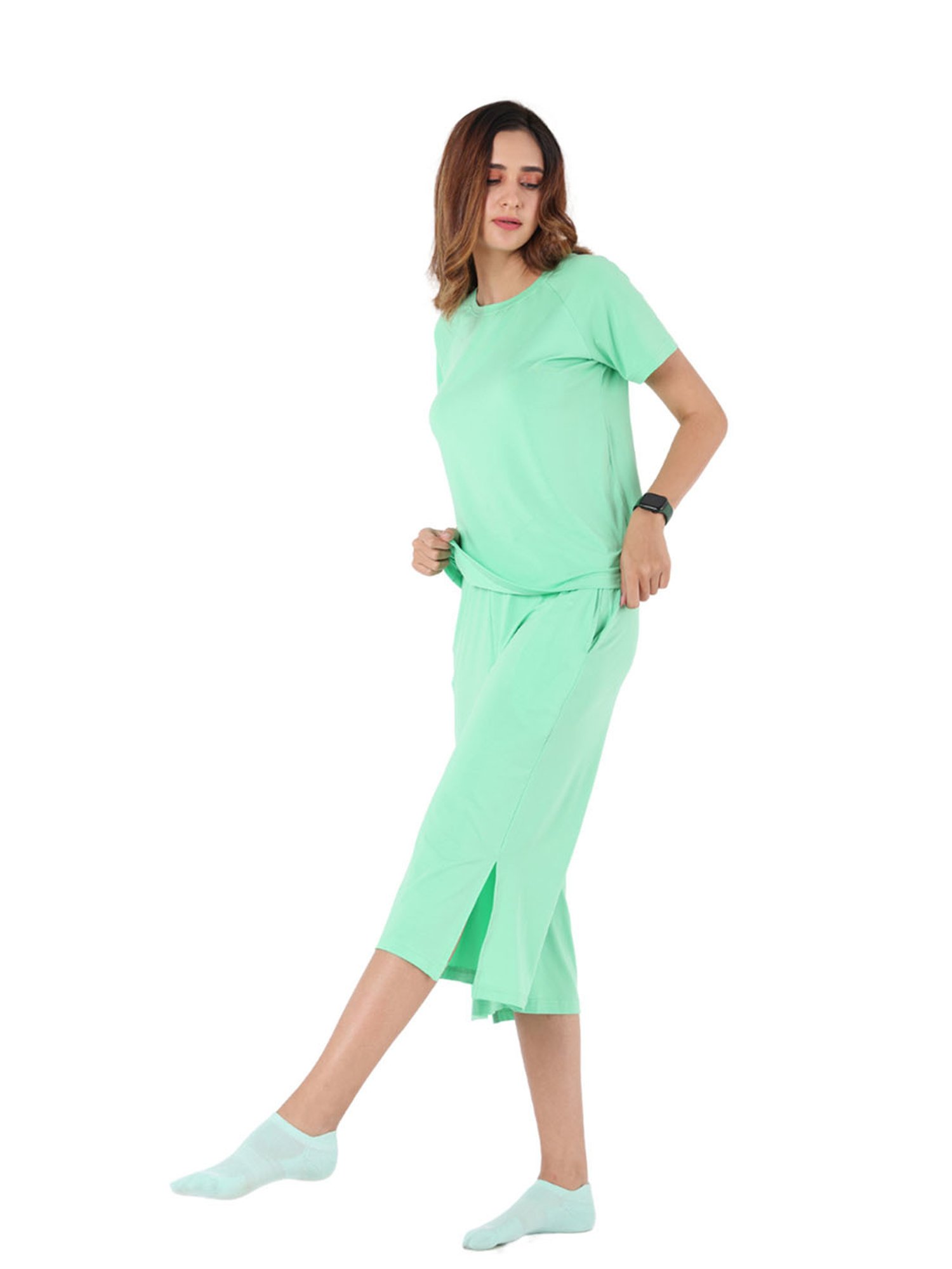 Nite Flite Mint T-Shirt With Capris