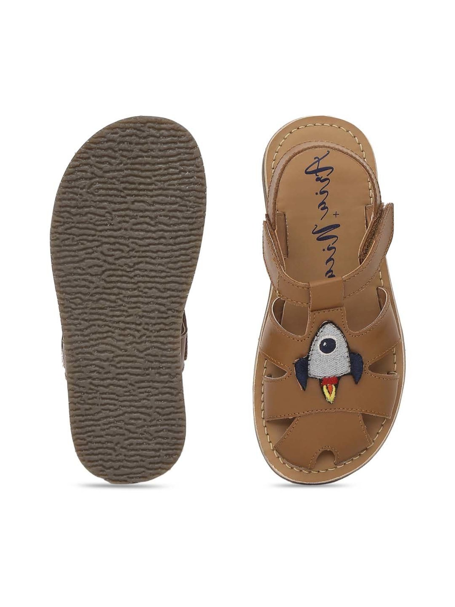 Aria Nica Kids Rocket Brown Casual Sandals