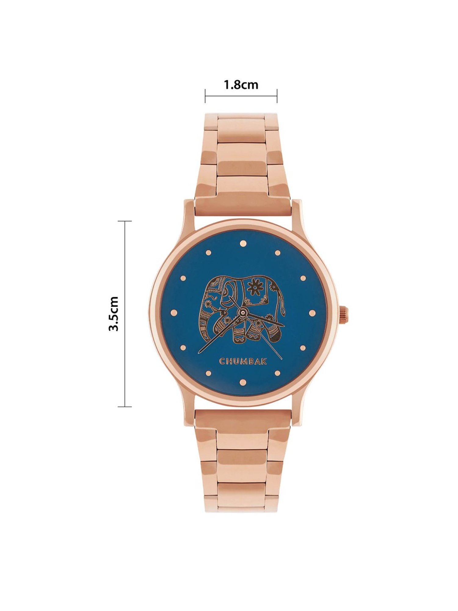 Chumbak 8907605117398 Carnival Elephant Analog Watch for Women