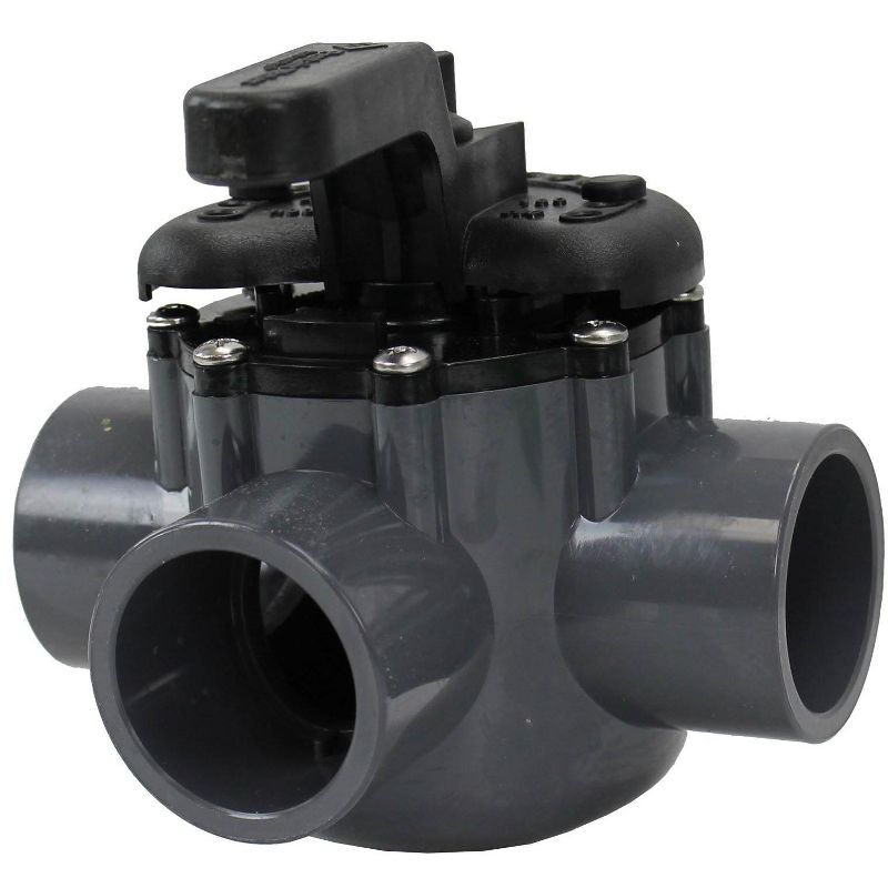 Pentair 1.5" PVC 3-Way Water Diverter Valve + Jandy 1.5"-2" 180 Degrees Valve