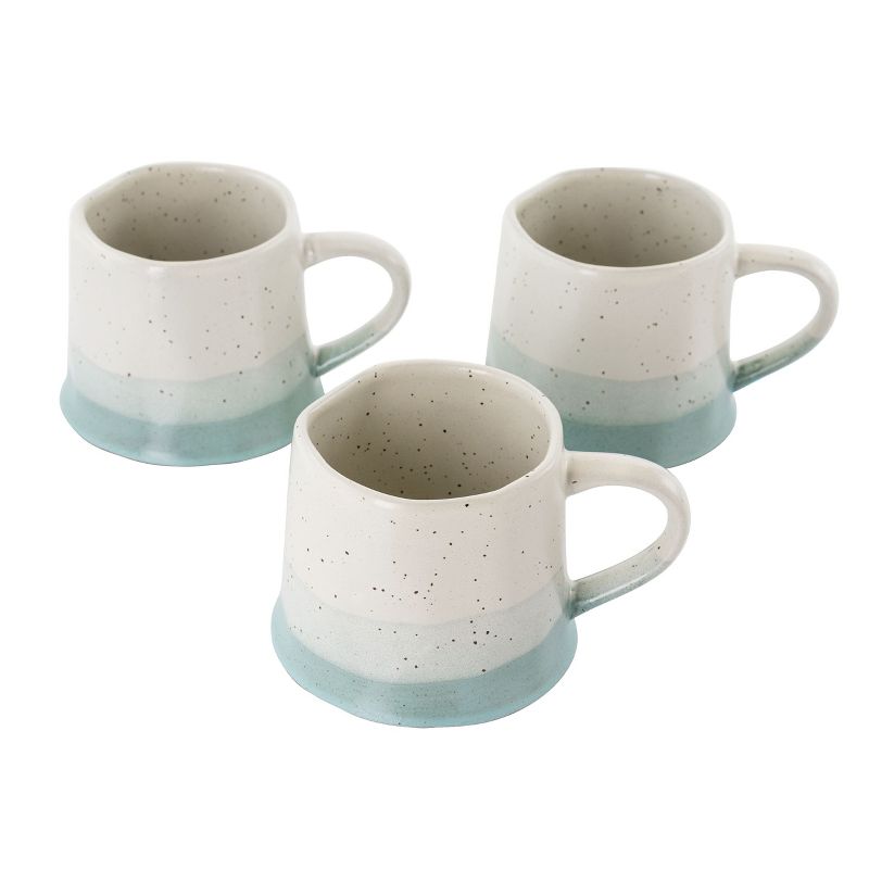 Meritage Charles River 6 Piece 21 Ounce Stoneware Cup Set in Blue