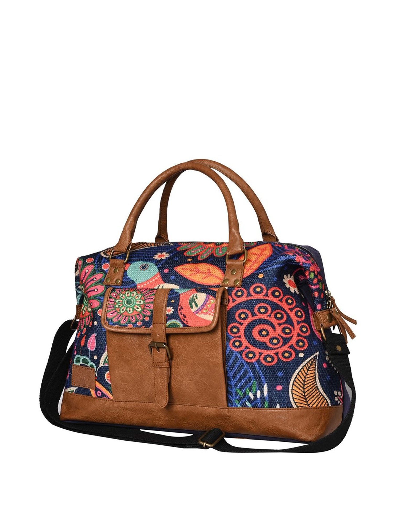 Mona B Oasis Navy Large Duffle Bag