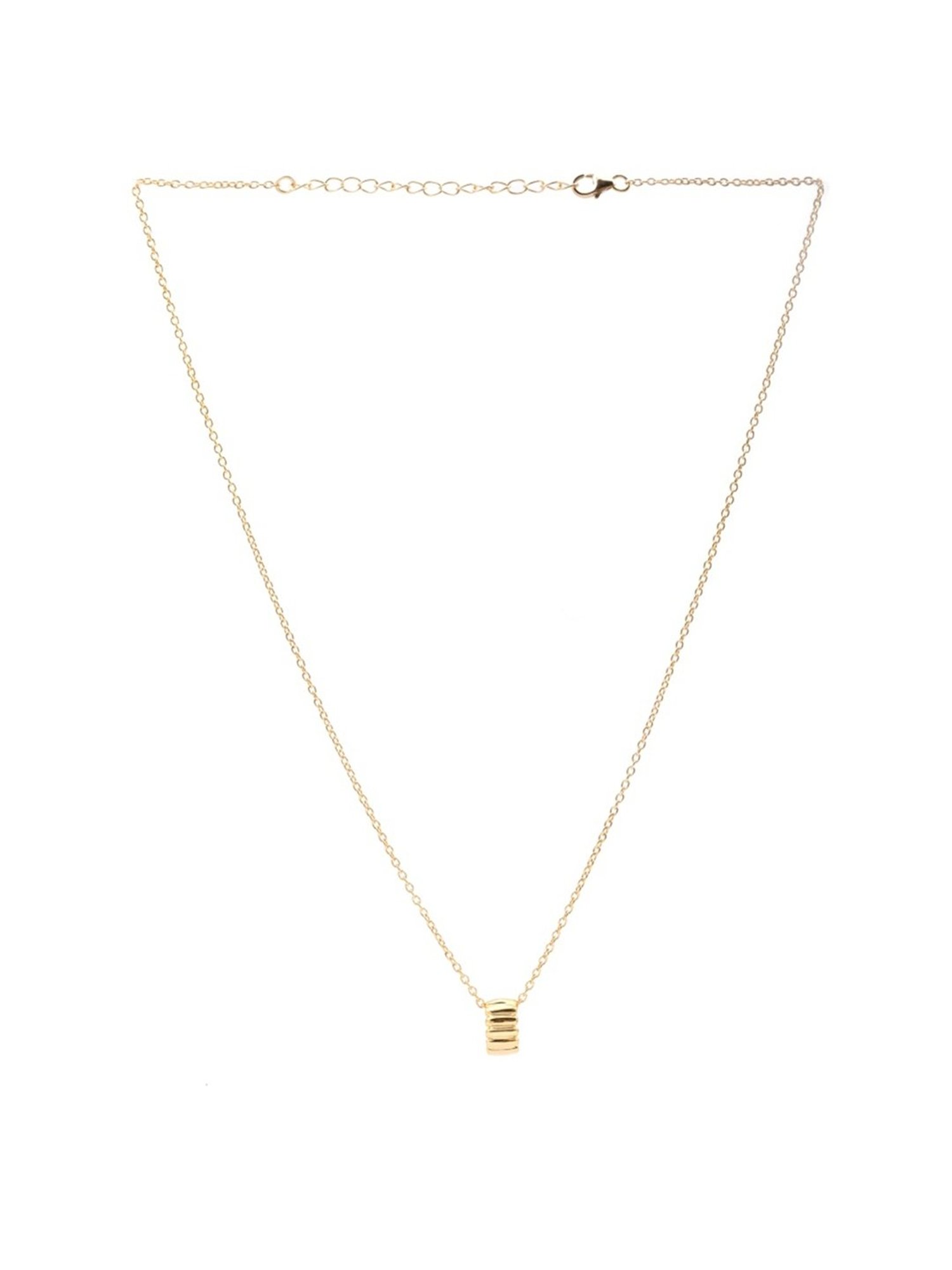 Palmonas Golden Barrel Vermeil Necklace for Women