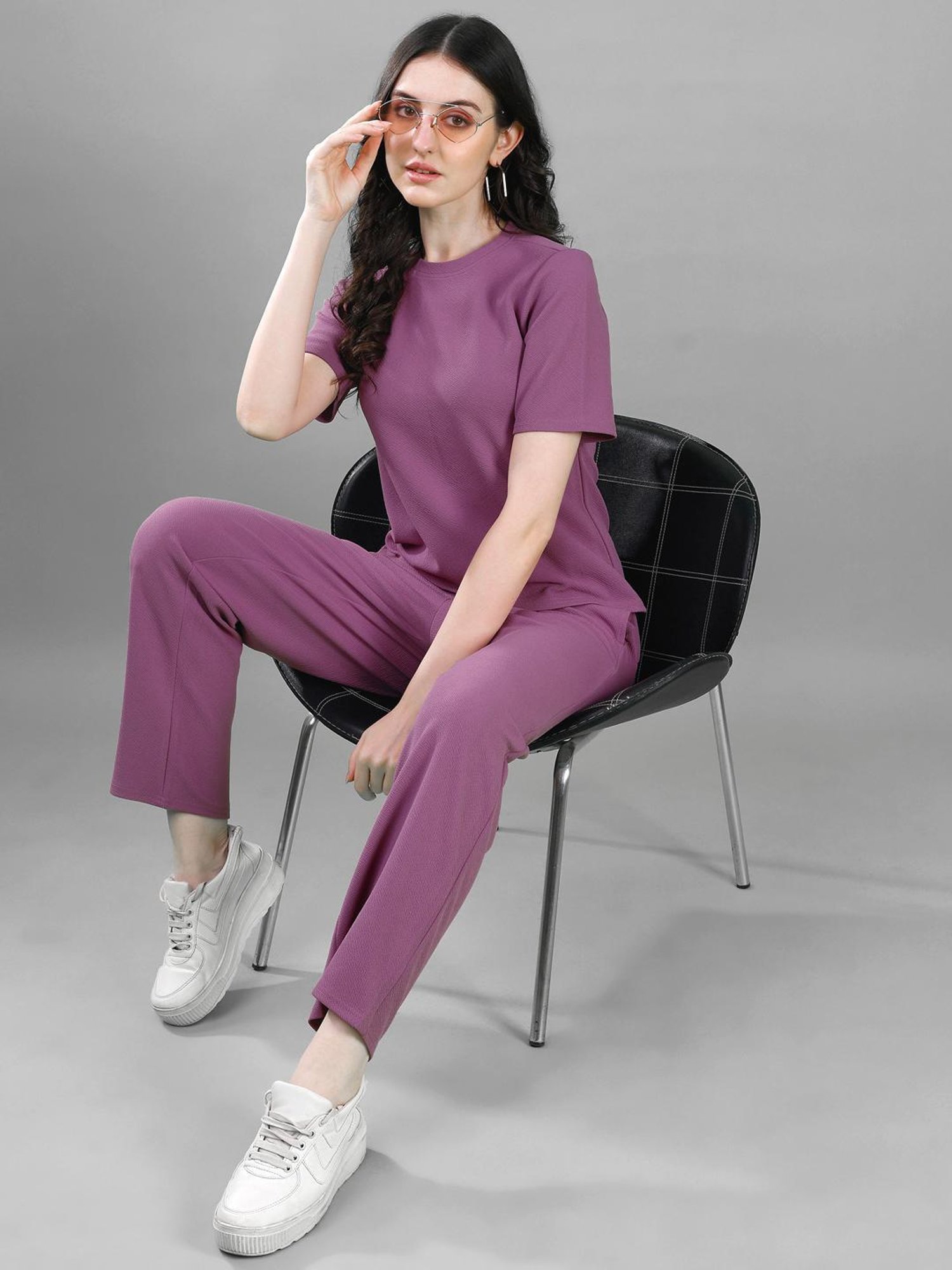 SELVIA Purple Maxi Co-Ord Set