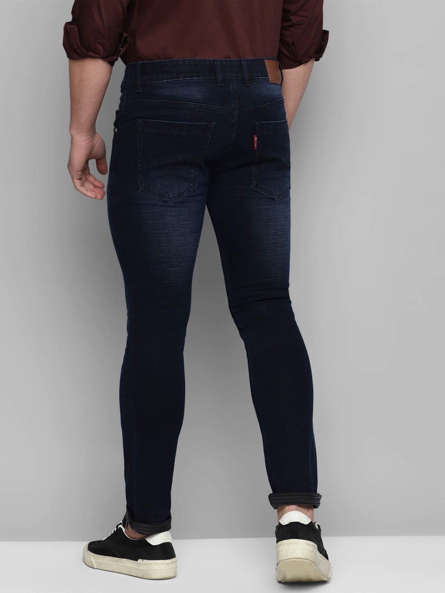 Allen cooper Dark Blue Regular Fit Jeans