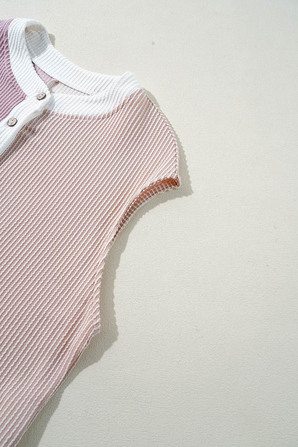 Gray Textured Wide Leg Overall with Pockets