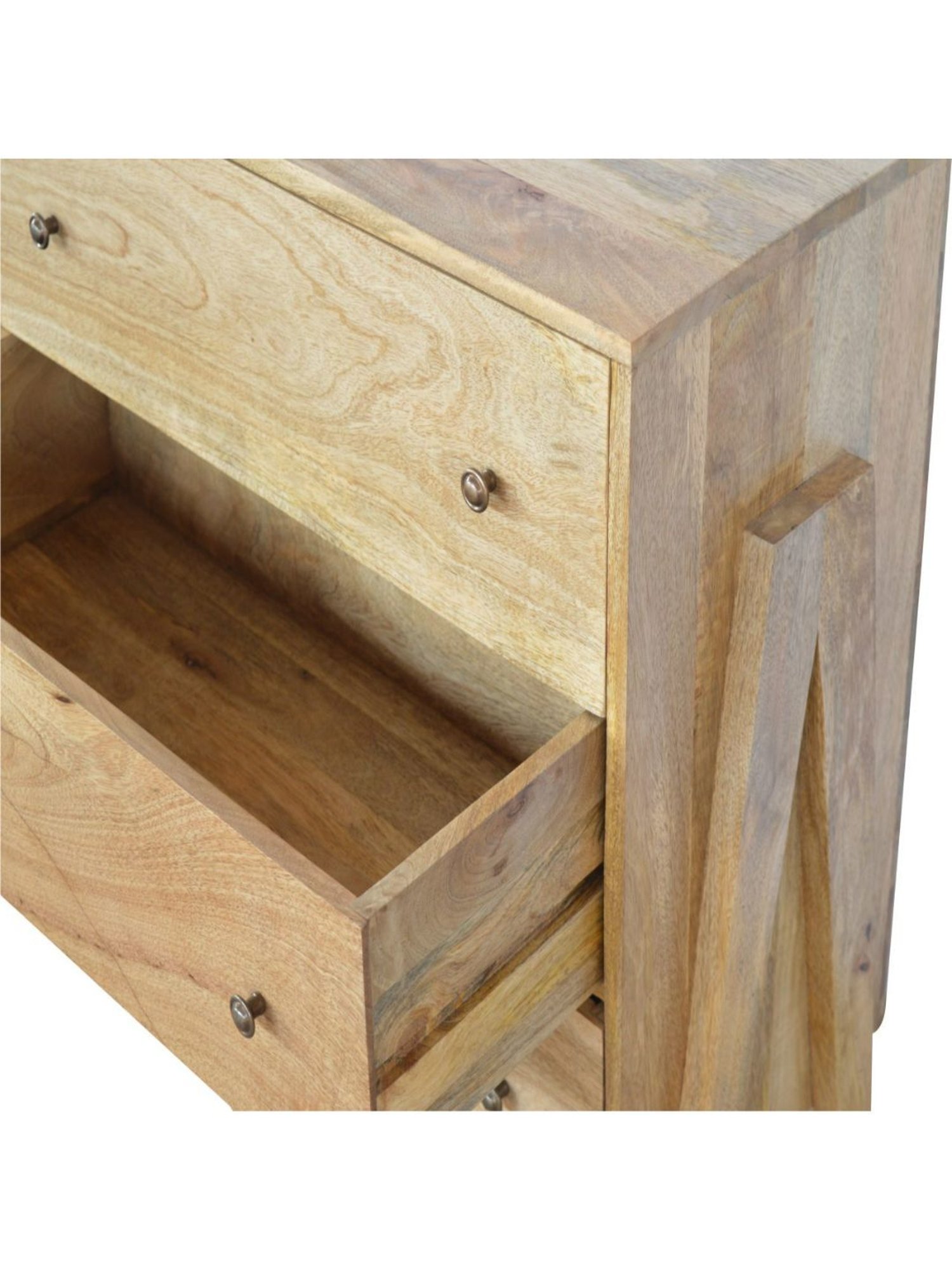 Artisan Furniture Brown Trestle Chest (Natural Oak-ish Finish)