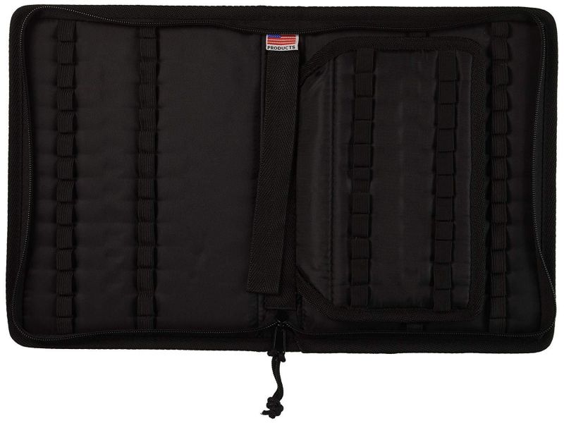 Tran Deluxe Pencil Case, Holds 72 Markers, Black