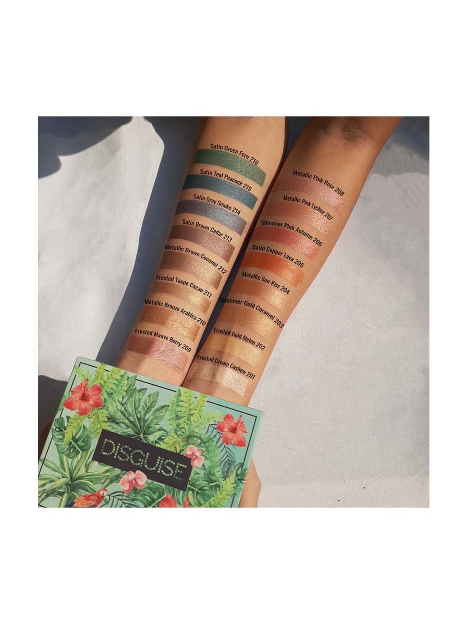 Disguise Cosmetics Satin Smooth Eyeshadow Squares Satin Green Fern 216 - 4.5 Gm