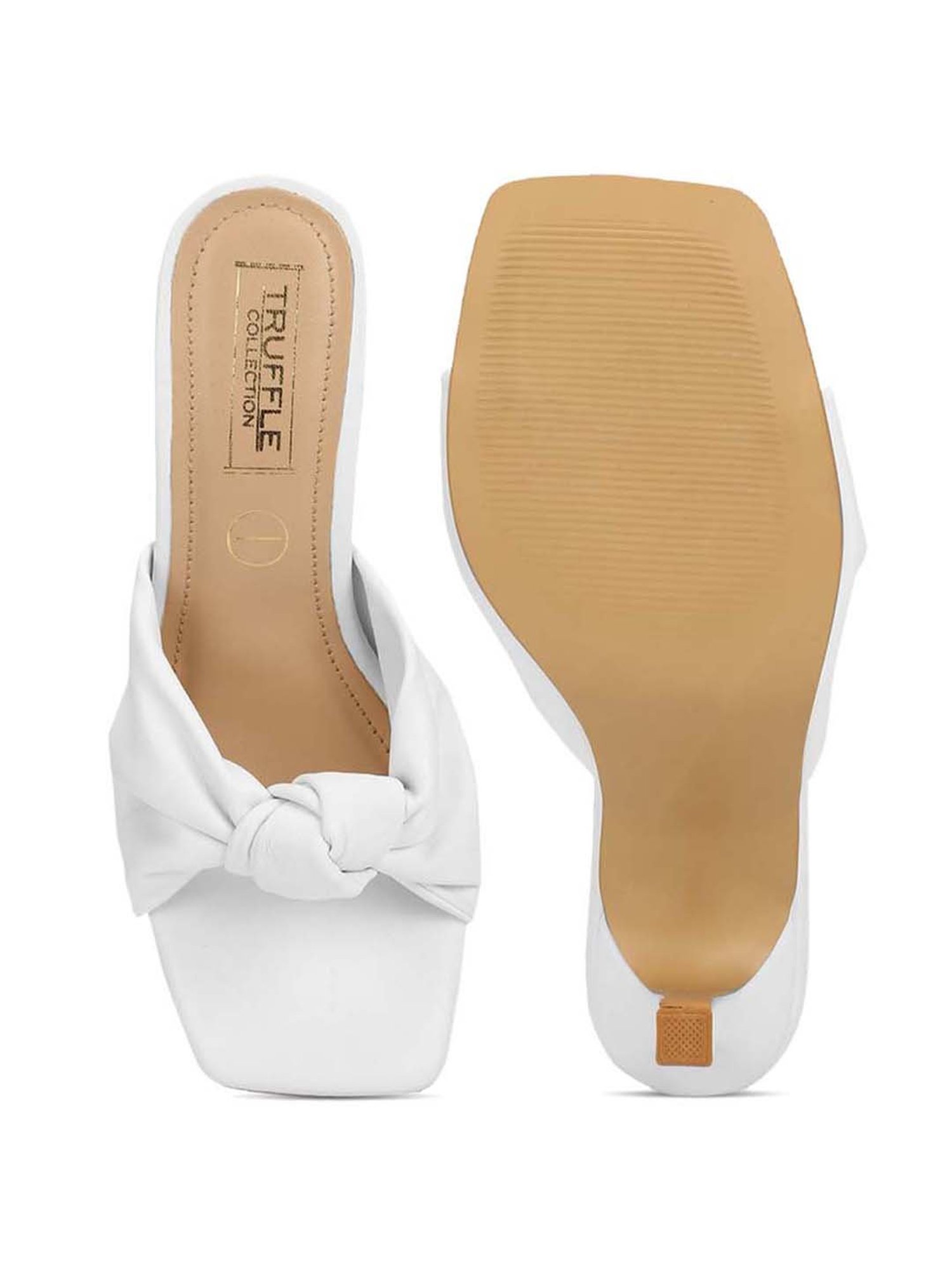 Truffle Collection Women's White Casual Stilettos