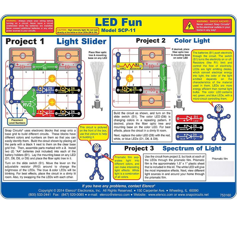 Snap Circuits LED Fun Electronic Circuit Science Set