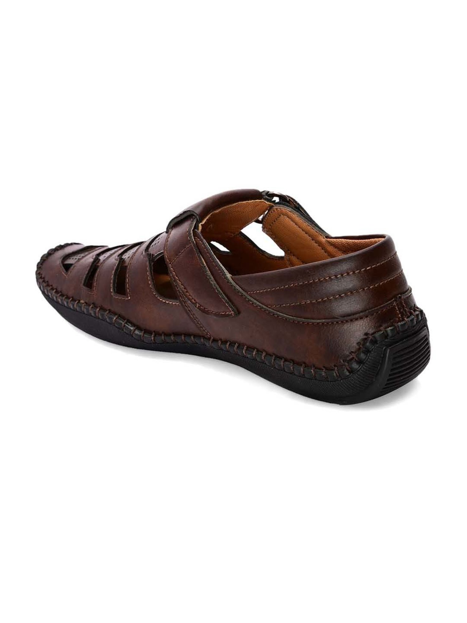 Giorgio Men's Brown Fisherman Sandals