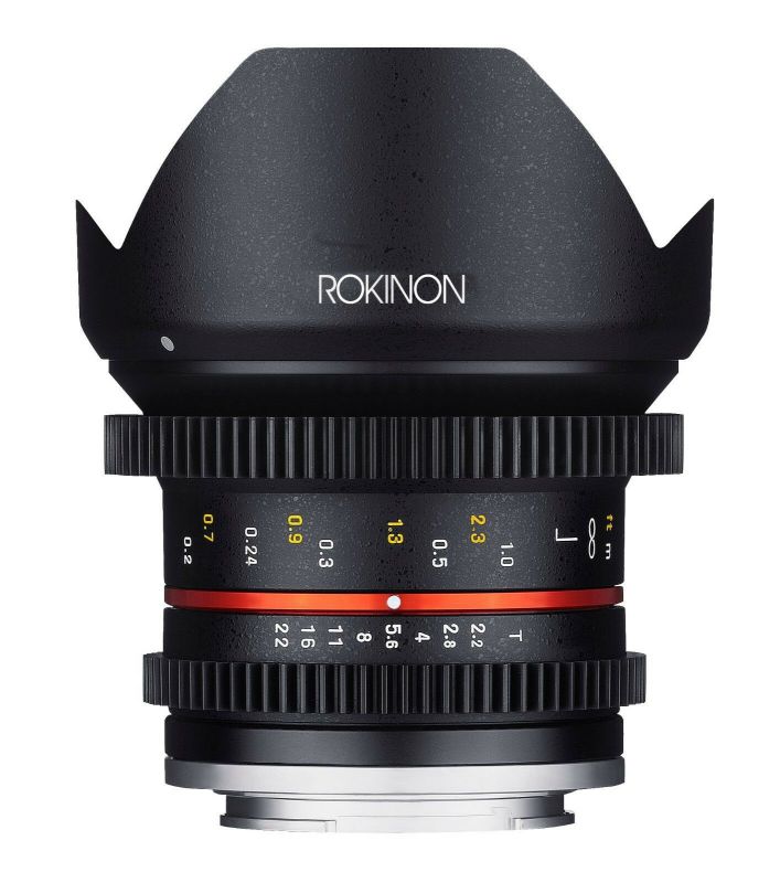 New Rokinon 12mm T2.2 Cine Ultra Wide Angle Video Lens for Fuji X