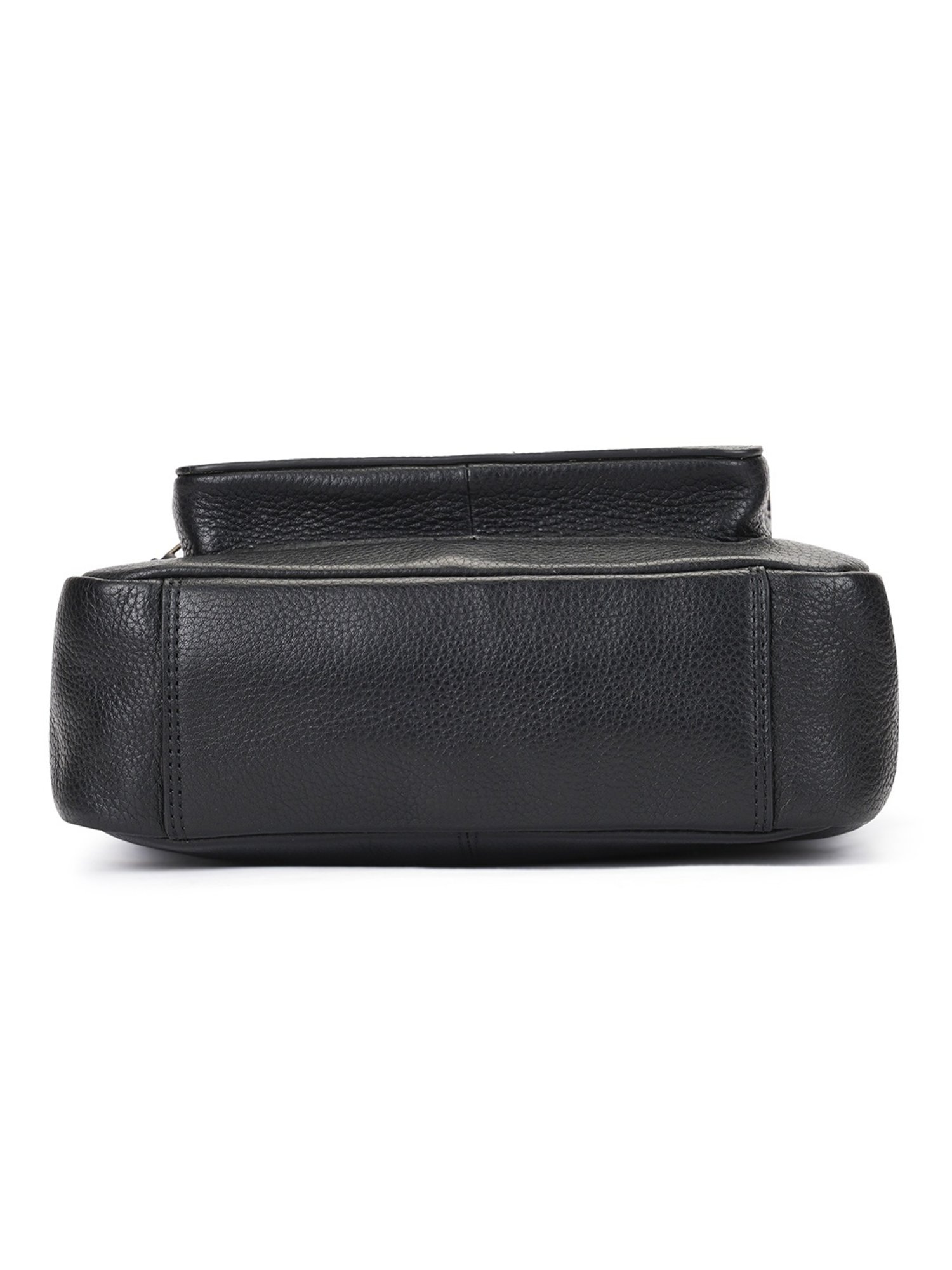 PERQUISITE MARK Black Solid Medium Cross Body Bag