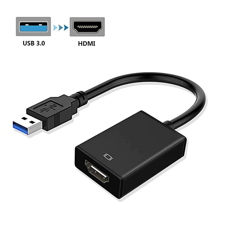 3.0 to HDMI Adapter, PC Multi-Monitor Video Converter for Desktop Laptop Windows 7/8/10