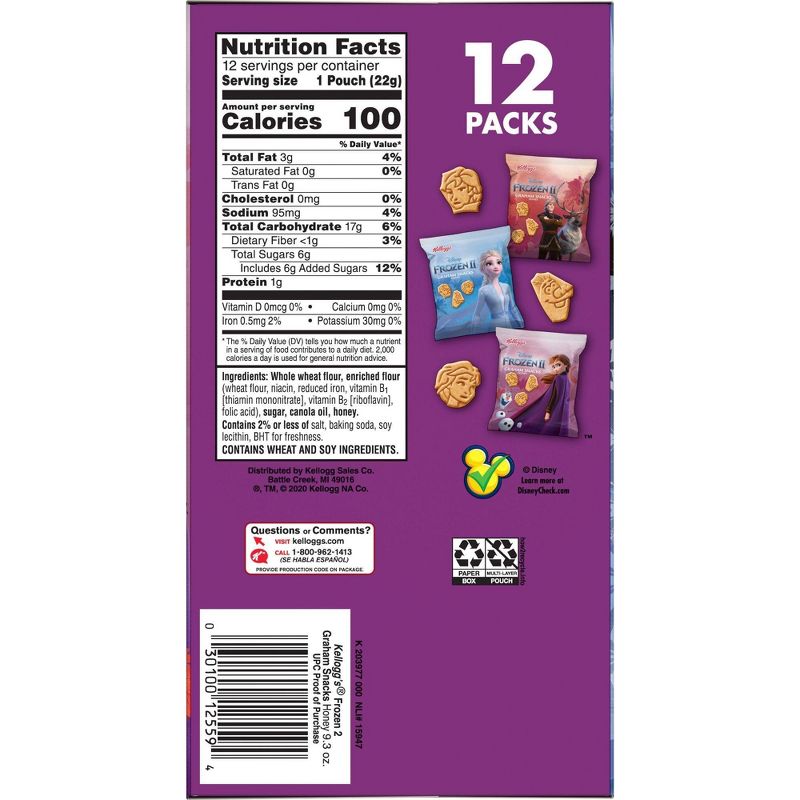 Frozen 2 Honey Grahams12ct Caddy - 9.3OZ