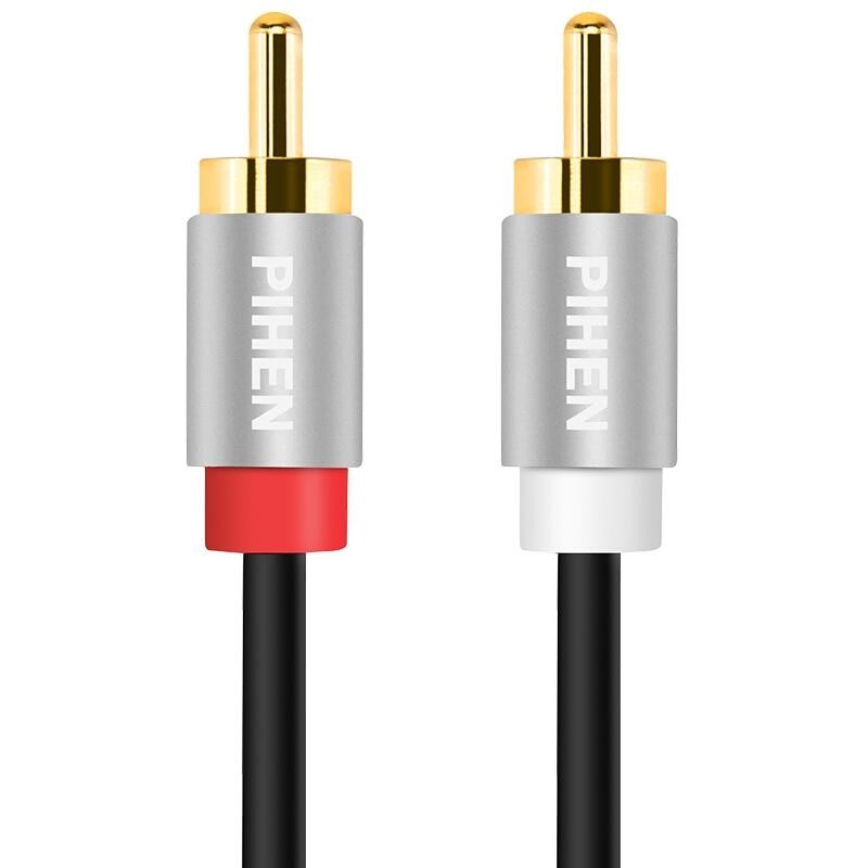Pihen RCA Cable Male to Male Double RCA Red and white audio adapter cable Left and Right channel for Sound Box TV Amplifier DVD