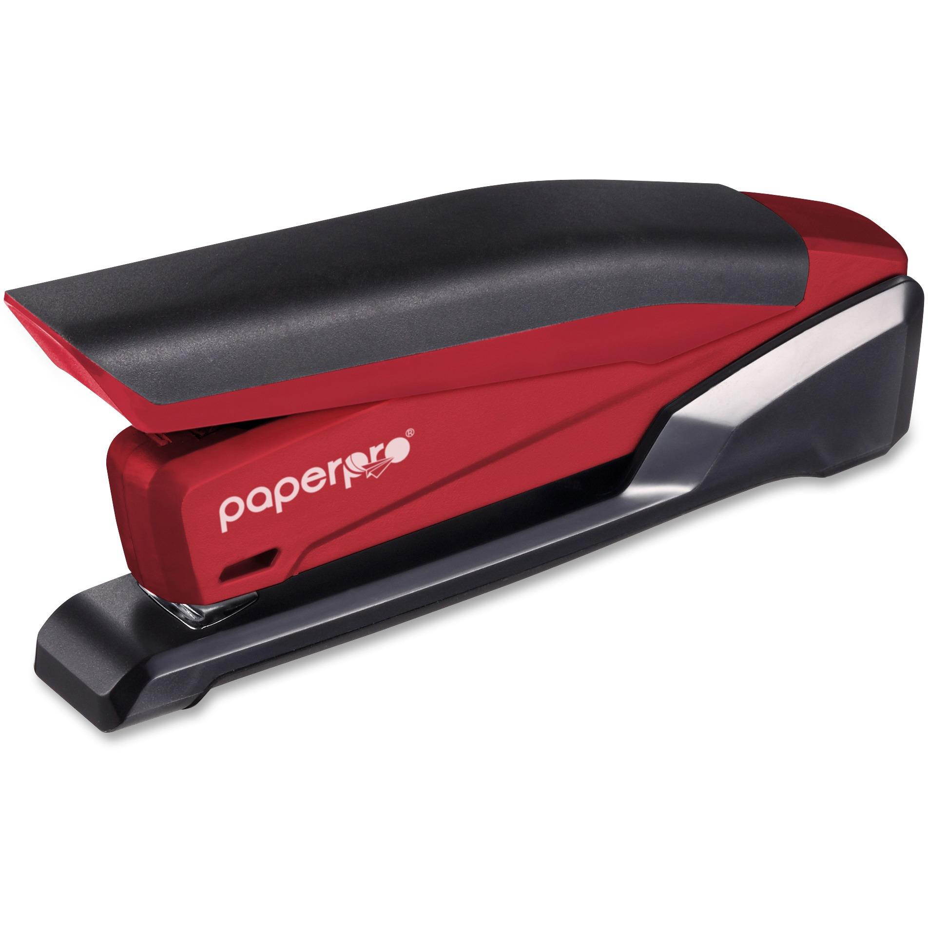 PaperPro 1124 Desktop Stapler- 20 Sheet Capacity- Translucent Red