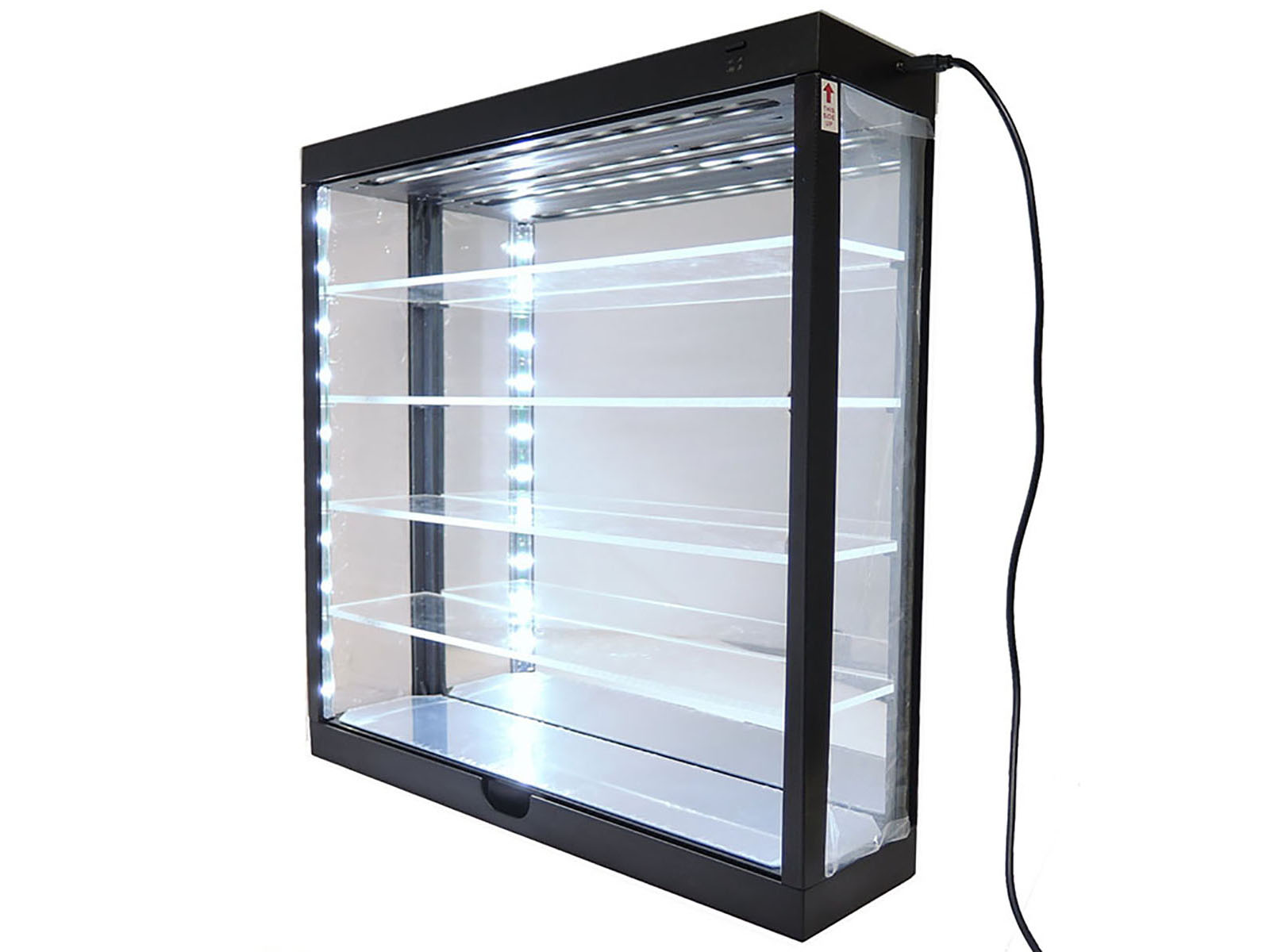 Showcase Wall Mount 5 Tier Display Case with Mirror Back Panel "Mijo Exclusives" for 1/64-1/43 Scale Models