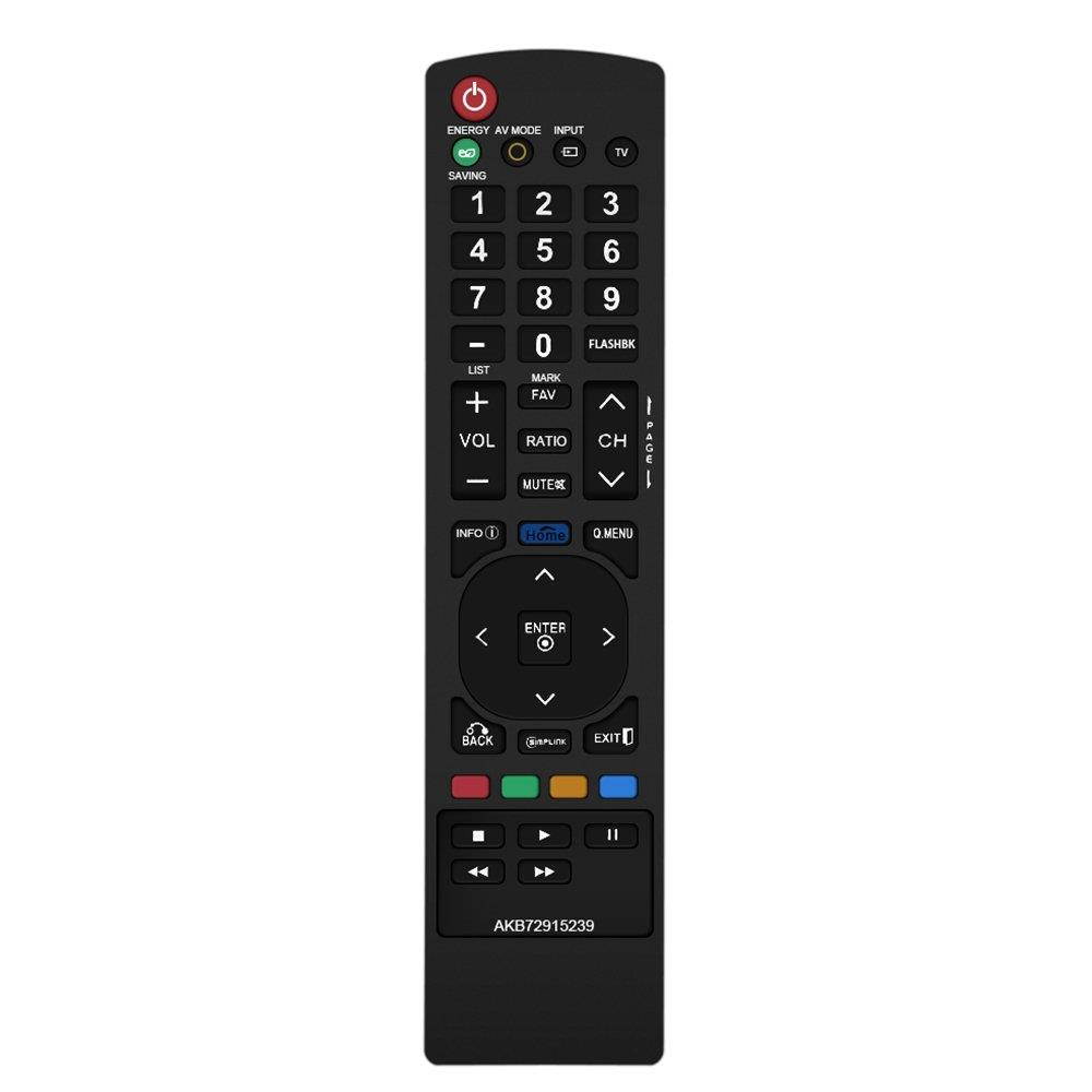 Gvirtue AKB72915239 Remote Control Compatible Replacement for LG AKB72915239, Applicable 22LV2500 22LV2500 26LV2500 32LK330 32LK450 32LV2500 32LV350