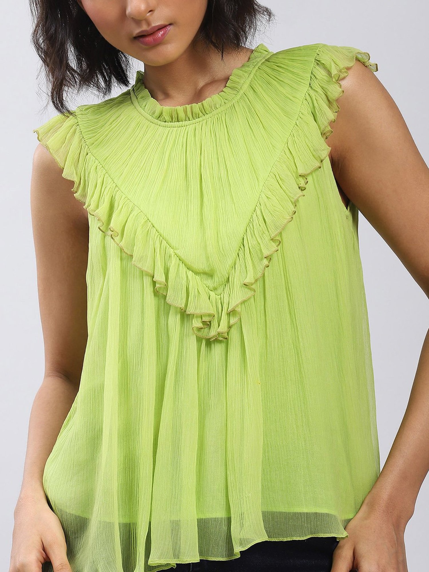Label Ritu Kumar Green Top