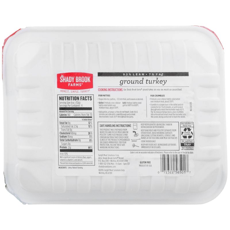 Butterball All Natural Fresh 93/7 Ground Turkey - 3lbs