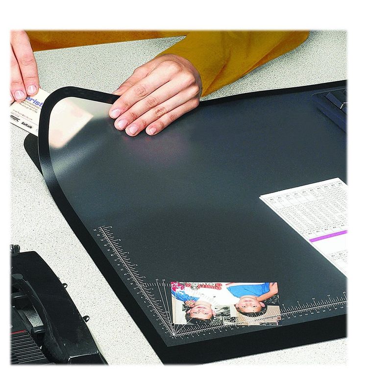 Artistic Desk Pad w/Cover Sheet 20"x31" Black 41200