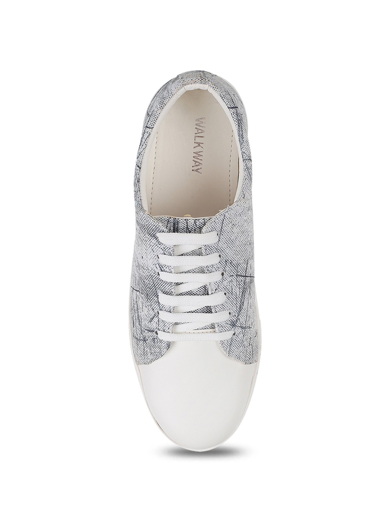 Walkway Men's White Casual Sneakers