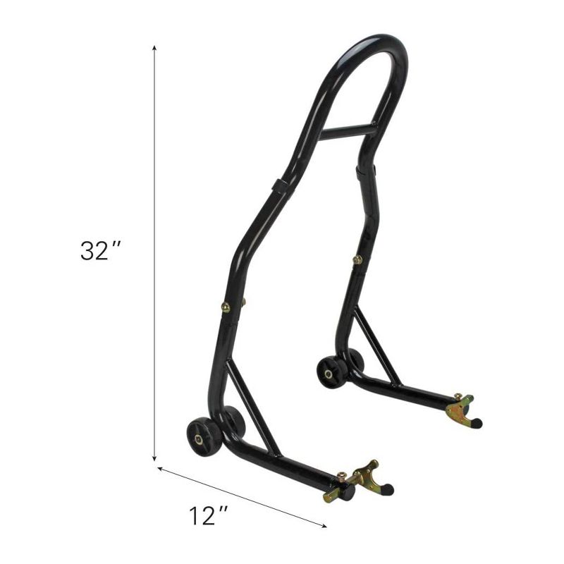 Extreme Max 5600.3211 Sport Bike Motorcycle Front and Rear Spool Style Fork Lift Stand for Repair and Storage