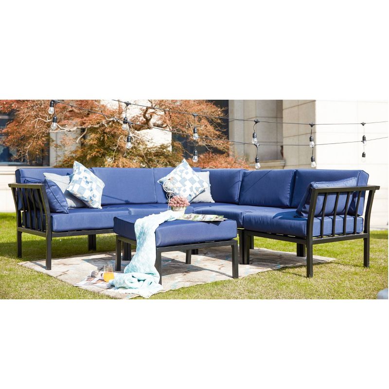 6pc Sectional Sofa Patio Conversation Set - Patio Festival