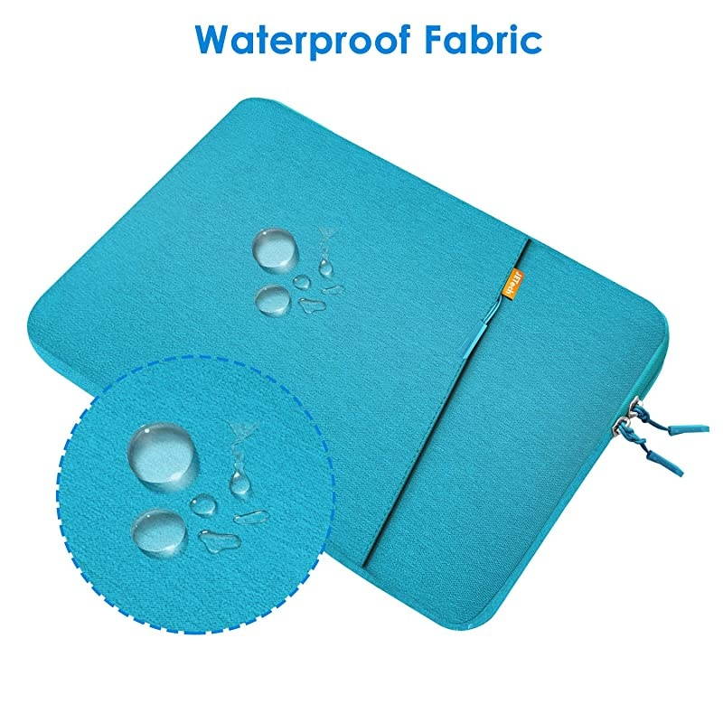 Laptop Sleeve Compatible for 133Inch Notebook Tablet iPad Tab Compatible with 13 MacBook Pro and MacBook AirWaterproof Shock Resistant Bag Case with Accessory Pocket Blue