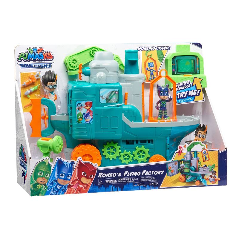 PJ Masks Romeo's Flying Factory Playset