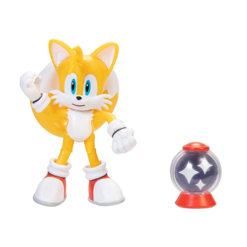 Sonic the Hedgehog 4" Modern Tails with Invincible Item Box Wave 1